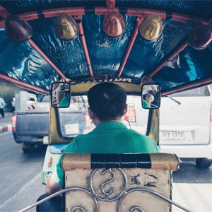 tuk tuk driver in bangkok